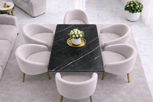 Table Calacatta Black - vue 5