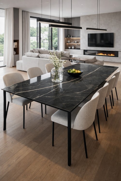 Table Calacatta Black - vue 4