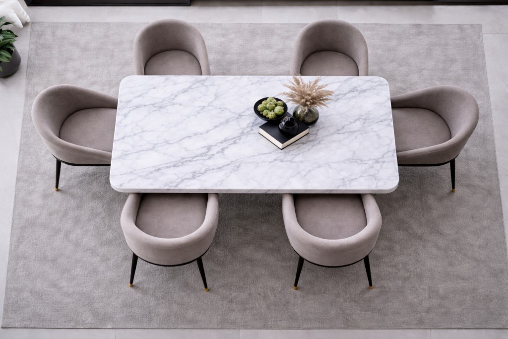Table Rectangle Calacatta - image principale