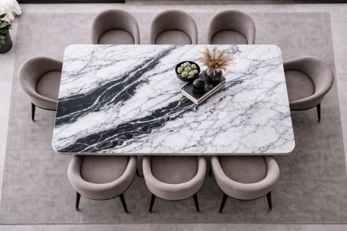 Table Rectangle Panda White