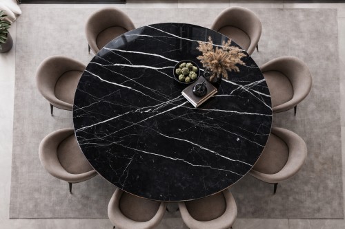 Table Ronde Marbre Noir