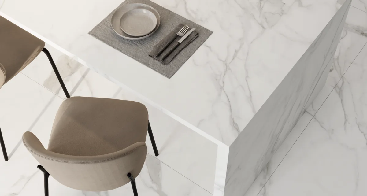 Plateau de table en pierre réalisé sur mesure